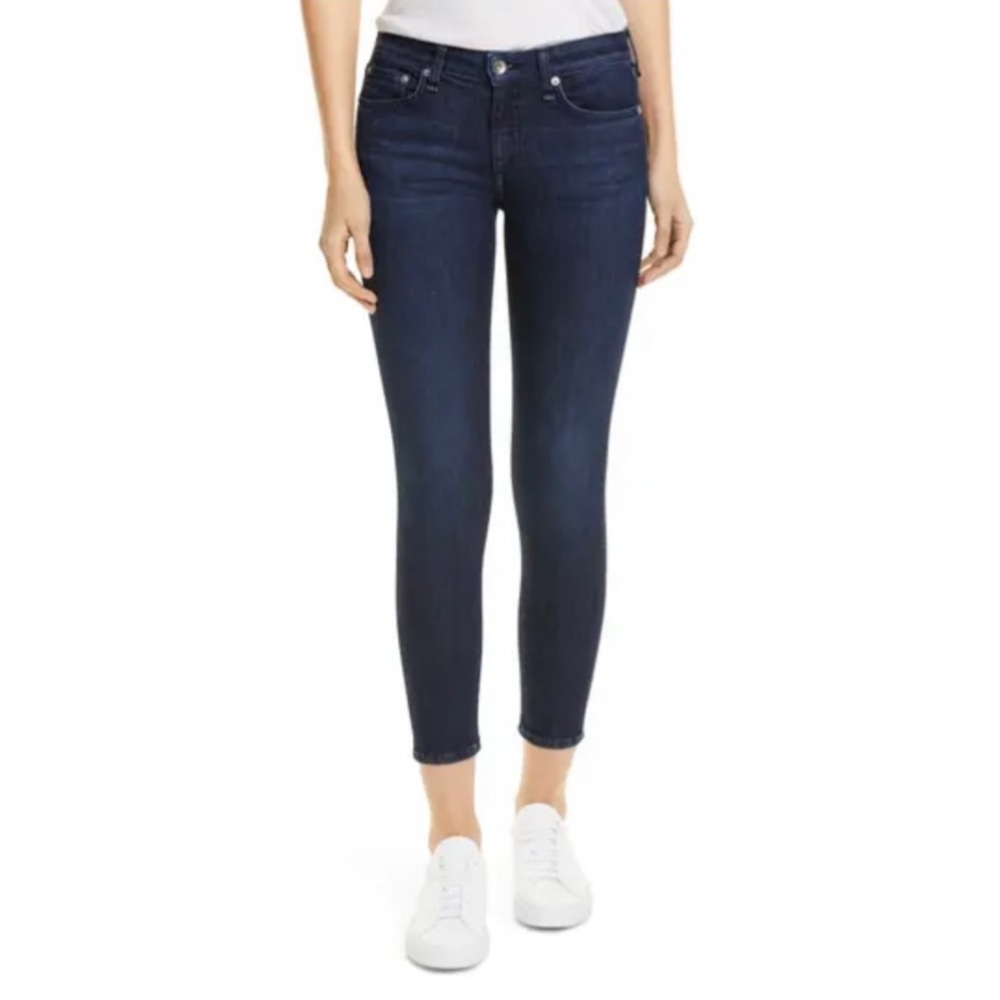 rag & bone Dark Blue Ankle Jeans